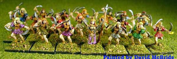 Armies of Arcana Amazons Painted