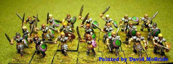 Armies of Arcana Amazons painted